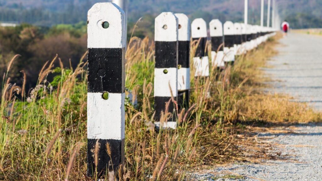 concrete fence posts