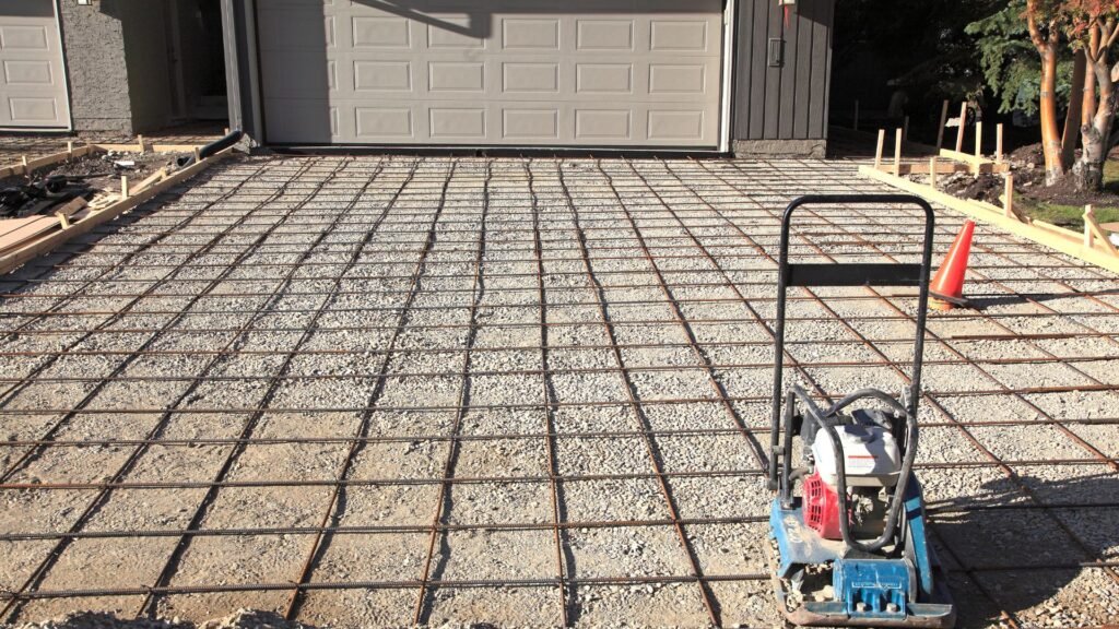 Which type of reinforcement is best for residential driveways?