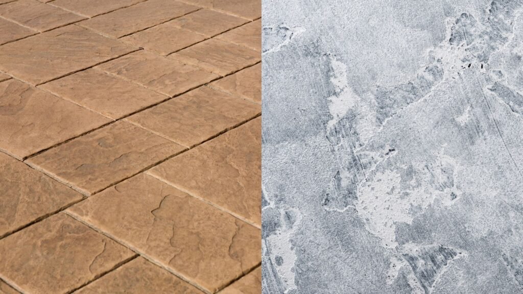 What’s the difference between stamped and stained concrete?